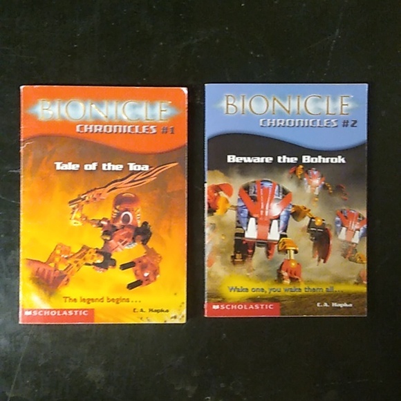 Bionicle Chronicles Tale Toa Beware Bohrok Book 1 & 2 Junior Fiction Lego - Picture 1 of 11